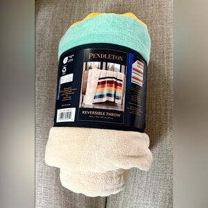 Pendleton Reversible Throw Blanket 50in x 70in Southwestern Stripe New